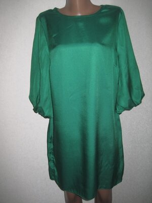Зеленое платье широкий рукав New Look р-р12