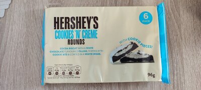 Hershey's какао з кремом зі смаком білого шоколаду з шматочками печива 96г
