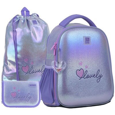 Шкільний набір Kite Education Lovely рюкзак пенал сумка для змінної форми 35x26x13.5 см 12 л SET K