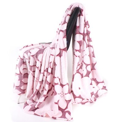 Плед микрофибра розового цвета в сумке 200×230 см