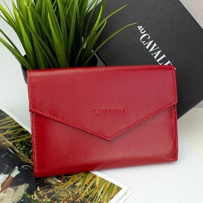 Жіночий шкіряний гаманець cavaldi rd-20-gcl red червоний