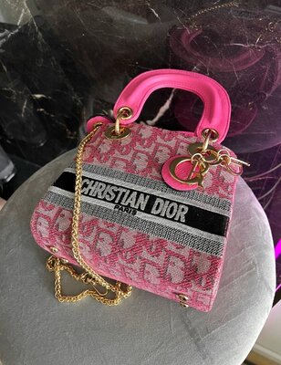 Женская Сумка Christian Dior Lady Mini Pink