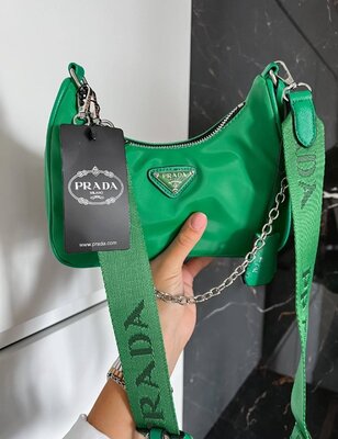 Женская Сумка Prada Re-Edition Mini Green