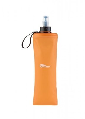 Силиконовая оранжевая серая голубая бутылка для воды Crivit 500 мл, 0,5 л