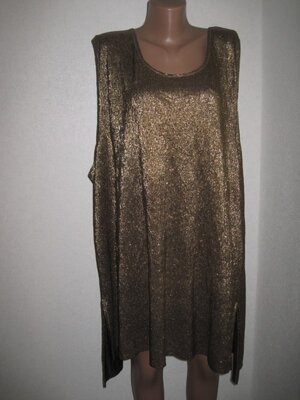 Золотое платье туника большой размер Yours р-р30-32