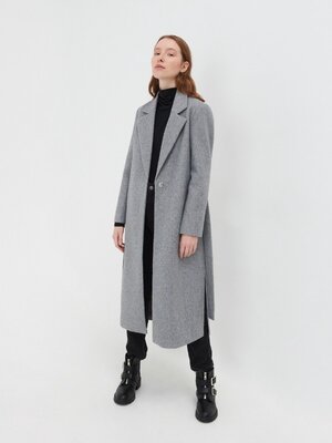 Продано: Пальто новое серое демисезонное женское р. S,L,44,48