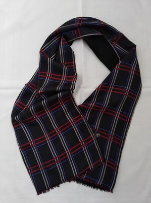 Элегантный мужской двухслойный шарф из шерсти и шелка PKZ of Switzerland.