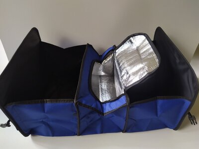 Продано: Складная сумка органайзер - холодильник в багажник автомобиля Trunk Organizer & Cooler Синяя