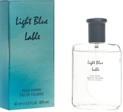 Одеколон, EVA cosmetics, Light Blue Lable, 90 мл