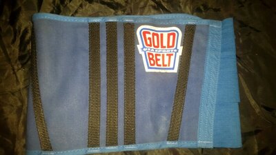 Поясничный пояс Gold Belt синий