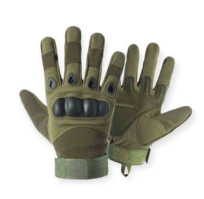 Рукавиці перчатки тактичні темно-зелені Рк-1788