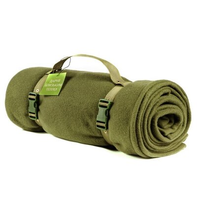 Продано: Тактический флисовый плед 150х175см одеяло для военных с чехлом. Цвет хаки