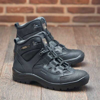 Тактичні військові черевики чорні, весняні напівберці, військове демісезонне взуття
