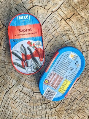 Шпроти в томатному соусі Nixe Szprot, 170 g, Польща