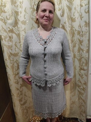 Продано: Льняной, серый костюм женский ,р.54-56, 1200 грн.