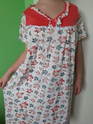 Продано: Ночнушка, жіноча нічна сорочка, Бавовна 100%, Узбекистан.