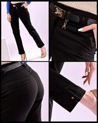 Продано: Стильні жіночі брюки ремінь в комплекті штаны весна брюки ремень модные
