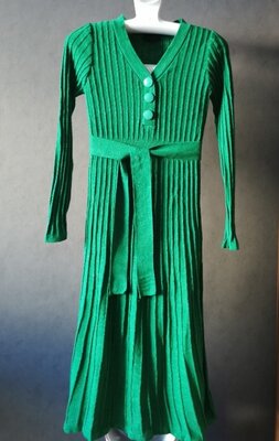 Трикотажное платье с люриксом