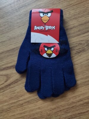 Дитячі рукавички весна-осінь Пташки Angry birds Disney , приблизно 4 -8р