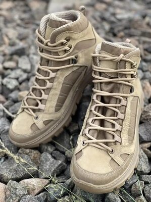 Тактичні черевики кросівки високі військові світлі весна демісезон