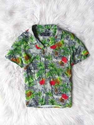 Гавайская Рубашка сорочка тенниска шведка с коротким рукавом Next