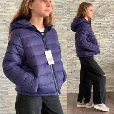 Дитяча куртка на дівчинку фірми zara/куртка демісезона для дівчинки зара/легка курточка для дівчинки