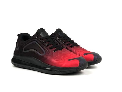 Кросівки чоловічі Великани Nike Air Max 720 чорно червоні