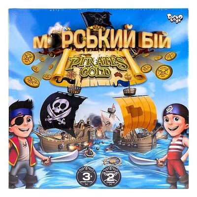 Настольная игра Морской бой. Pirates Gold Danko Toys G-MB-03U Укр