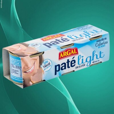 Паштет ARGAL Pate Light, без глютену спайка 3шт × 80 г , Іспанія