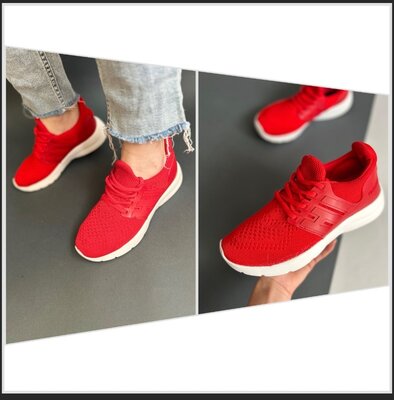 Жіночі кросівки текстиль червоні
