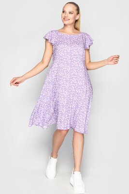 Продано: Летнее штапельное стильное модное платье свободного кроя