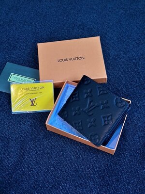 Шкіряний гаманець Louis Vuitton Wallet Multiple Black/Black