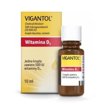 Продано: Вігантол вітамін D3 у краплях. Привезений із Польщі. 10 мл. в упаковці