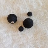 Сережки-Кульки чорні